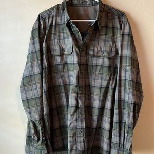 Swiss tech men’s active button down shirt